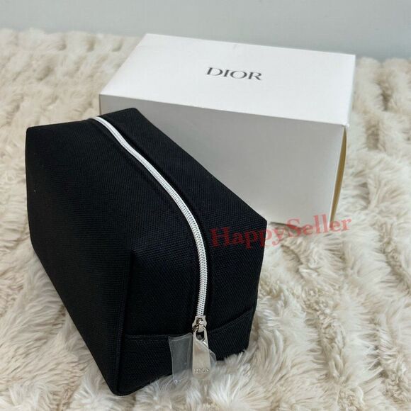 Dior Pouch Dopp Kit Shaving Kit Black Travel Organizer Case Makeup Designer Bag - Picture 9 of 10